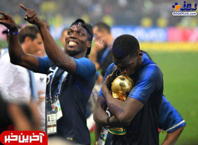 تصاویر زیبا از خوشحالی تیم ملی فرانسه به جام جهانی