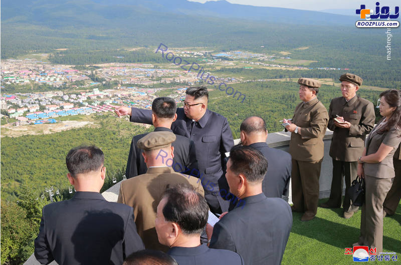 رهبر کره شمالی و همسرش در سرزمین پدری +تصاویر