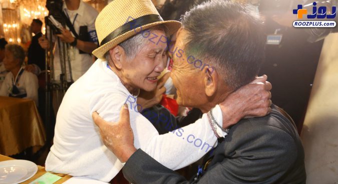 دیدار مادر 92 ساله با فرزند71ساله اش+عکس