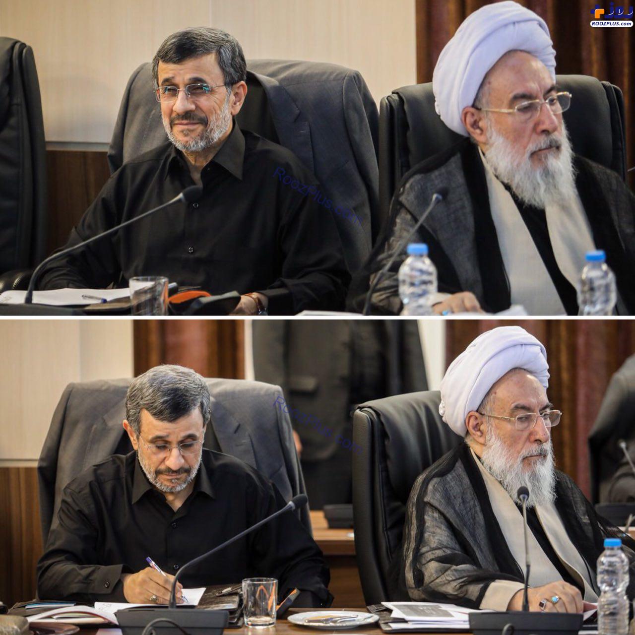 واکنش شبستری به حاشیه‌ نشستن کنار احمدی‌نژاد + عکس