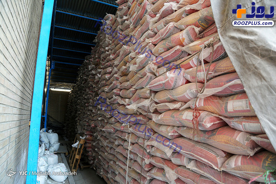 احتکار برنج در انبار سنگ! +تصاویر