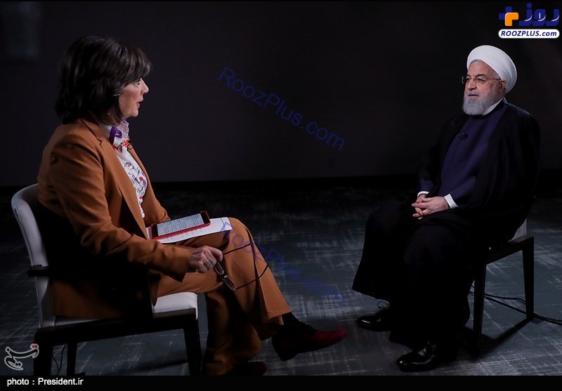 روحانی در مصاحبه با شبکه های تلویزیونی CNN و PBS آمریکا+عکس