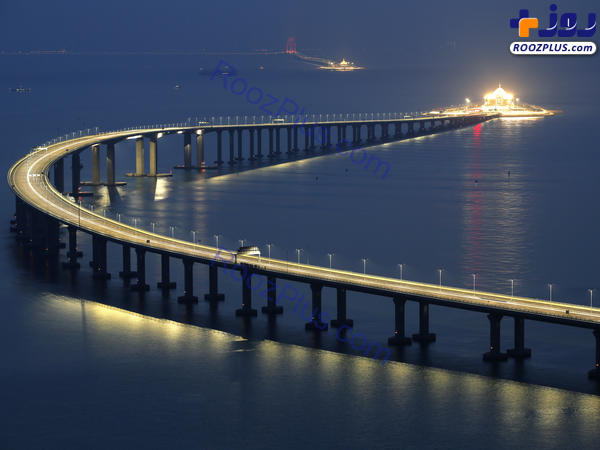 طولانی‌ترین پل دریایی جهان در چین افتتاح شد+ تصاویر