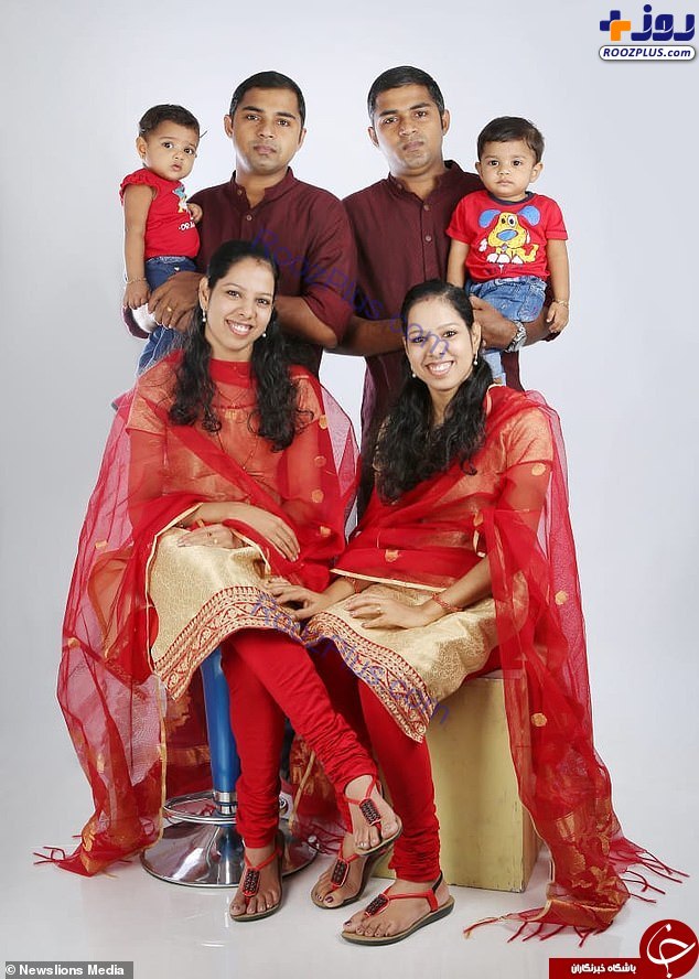 ازدواج جالب دوقلوهای همسان هندی! +عکس