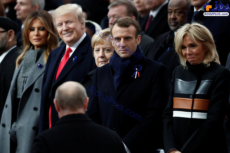 عکس/ خوشحالی عجیب ترامپ از دیدن پوتین در پاریس