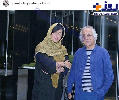همسر «شهاب حسینی» در کنار استاد لنگرودى +عکس