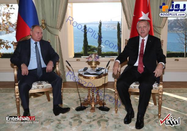 دیدار پوتین با اردوغان در استانبول +تصاویر