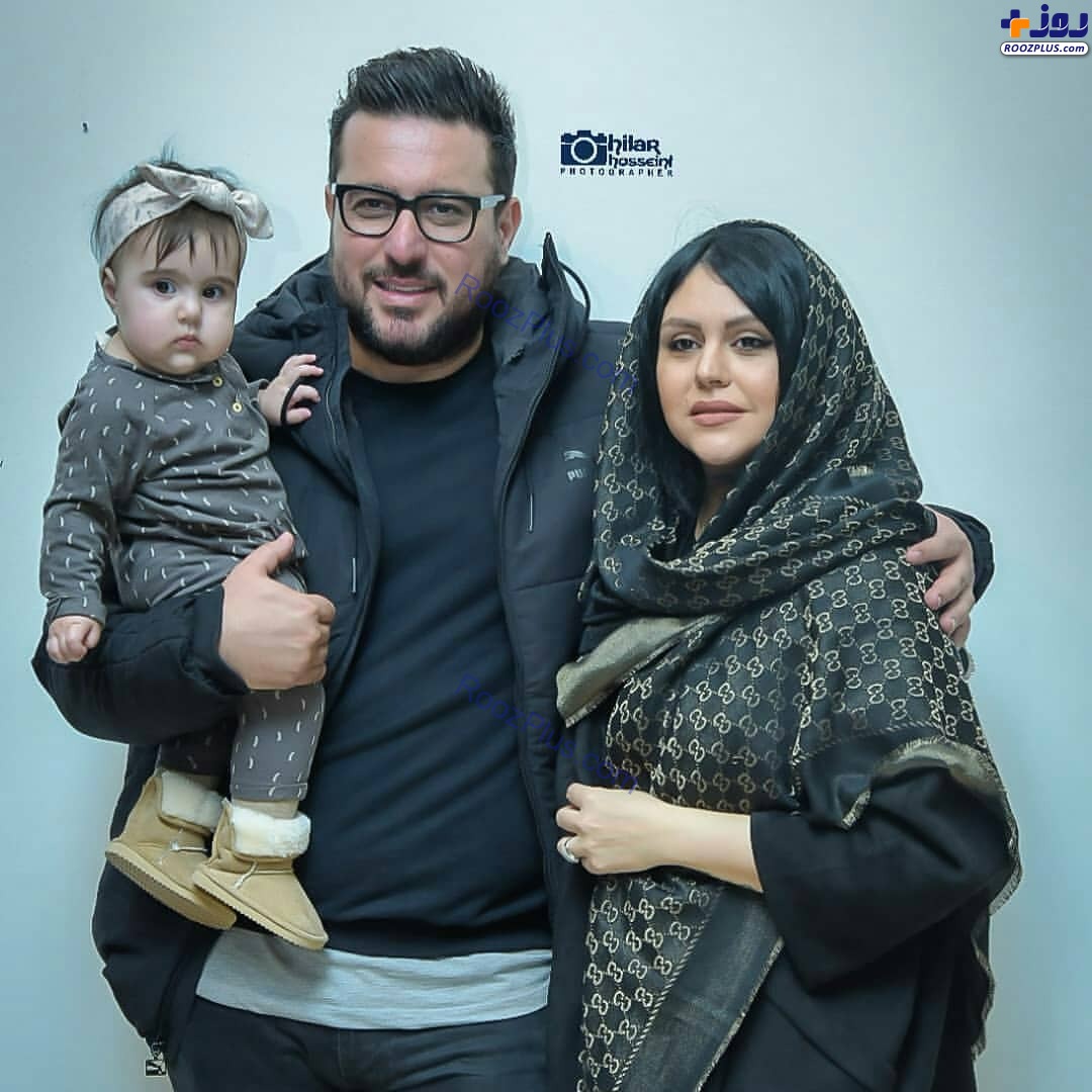 محسن کیایی و همسر و دخترش رز +عکس