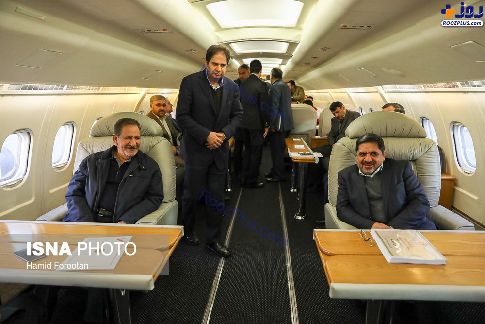 عکس/ هواپیمای جهانگیری در سفر به کرمانشاه