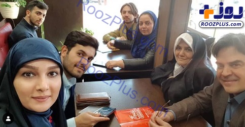 عید دیدنی خانم مجری با خانواده همسرش +عکس