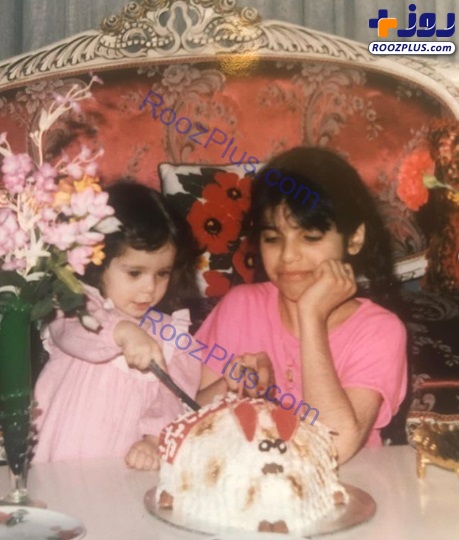 عکسی از جشن تولد خانم بازیگر در دوران کودکی