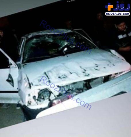 تصادف ملی‌پوش کشتی آزاد ایران با خودرو شخصی +عکس
