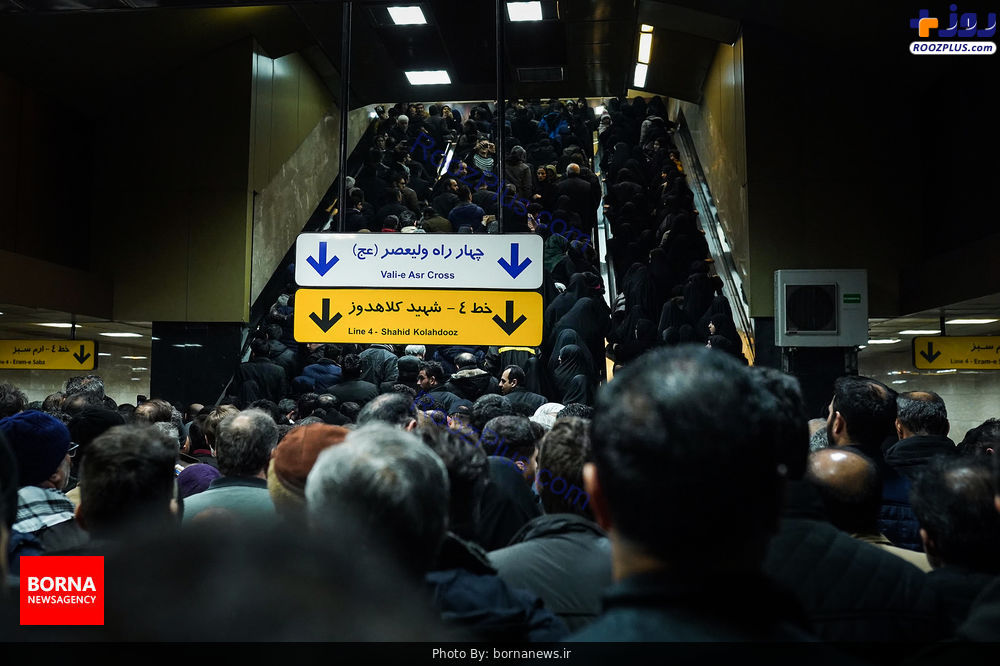 وضعیت متروی تهران در روز بدرقه سردار دلها +عکس