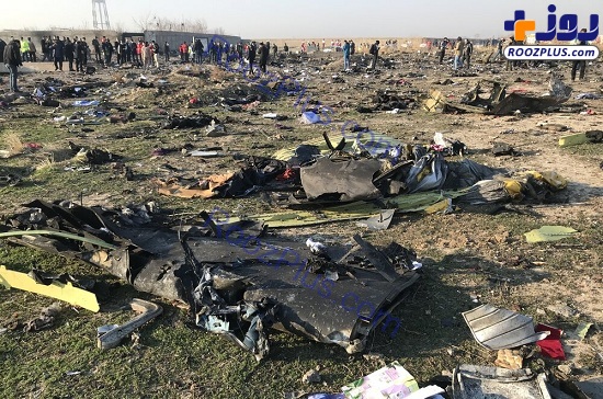 بقایای هواپیمای بویینگ ۷۳۷ اوکراینی + عکس