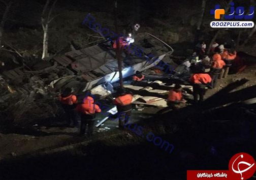 سقوط اتوبوس به ته دره با ۱۹ کشته در محور سوادکوه +عکس