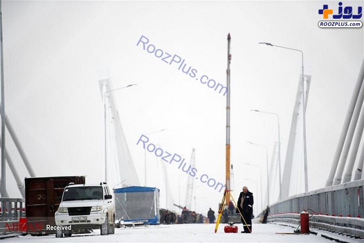 ساخت پل بزرگراهی بین مرز چین و روسیه + تصاویر