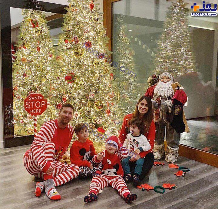 مسی آماده کریسمس در کنار خانواده! +عکس