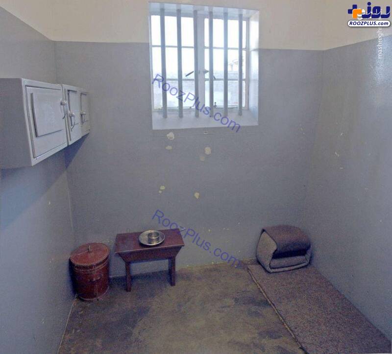 عکس/سلول نلسون ماندلا در زندان آمریکا