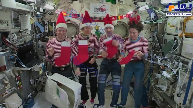 عکس/ جشن کریسمس در ایستگاه فضایی بین‌المللی
