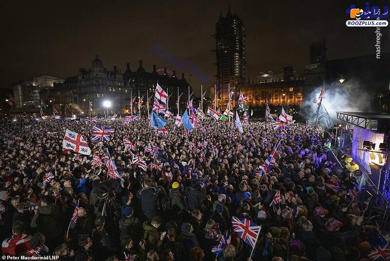 جشن انگلیسی‌ها برای خروج از اتحادیه اروپا/تصاویر