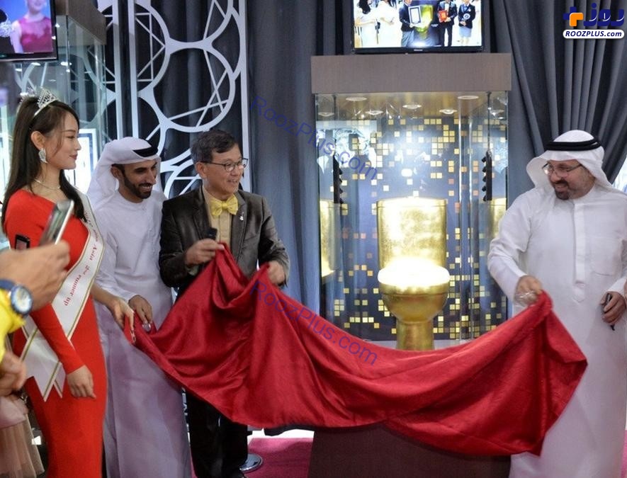 مراسم رونمایی مستراحی از جنس طلا و الماس در دبی!+عکس