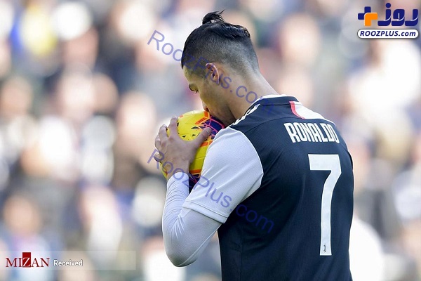 بوسه رونالدو بر توپ فوتبال +عکس