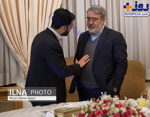 مذاکره دو نفره آذری جهرمی با وزیر کشور+عکس
