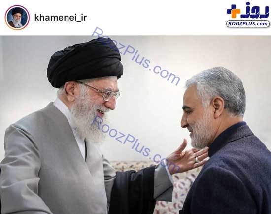 تصویر اینستاگرام رهبری درباره سردار سلیمانی