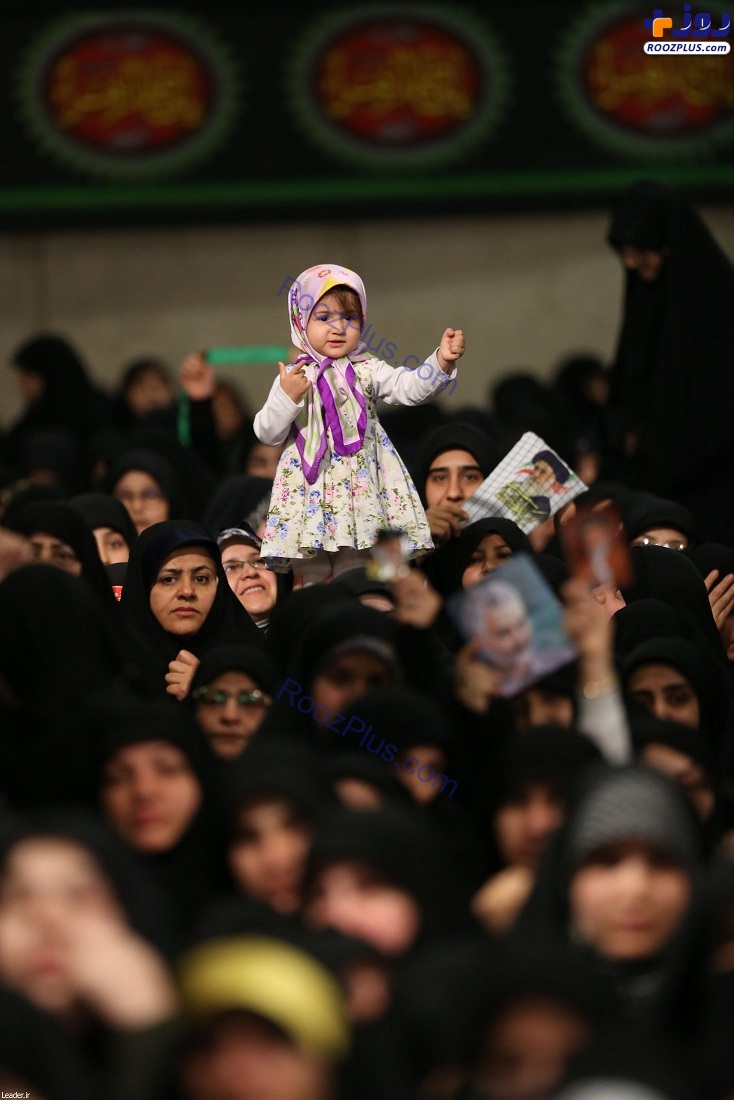 عزاداری شب شهادت حضرت زهرا (س) در حسینیه امام خمینی(ره) +عکس