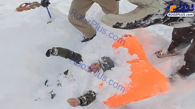 بهمن سنگینی که اسکی بازان ماهر را زیر برف مدفون کرد +عکس