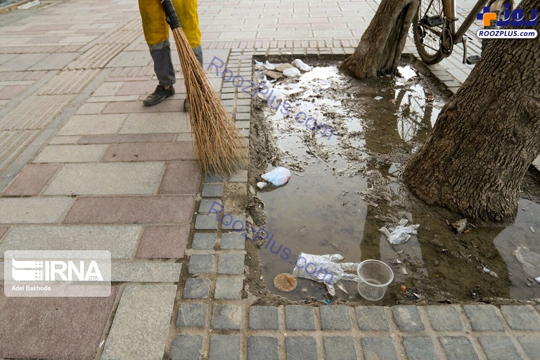 زباله‌های بهداشتی در معابر عمومی همدان! +عکس