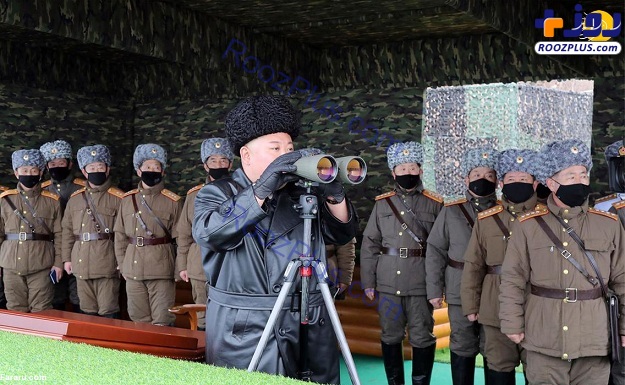 رزمایش کره شمالی با وحشت از کرونا + عکس