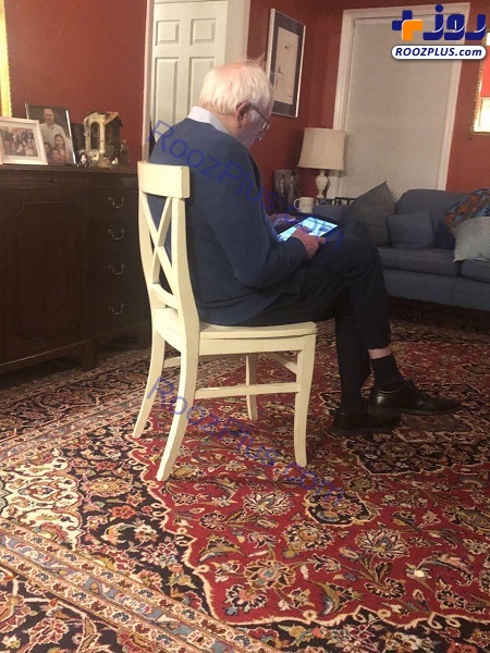 فرش ایرانی در خانه «برنی سندرز» نامزد حزب دموکرات آمریکا +عكس