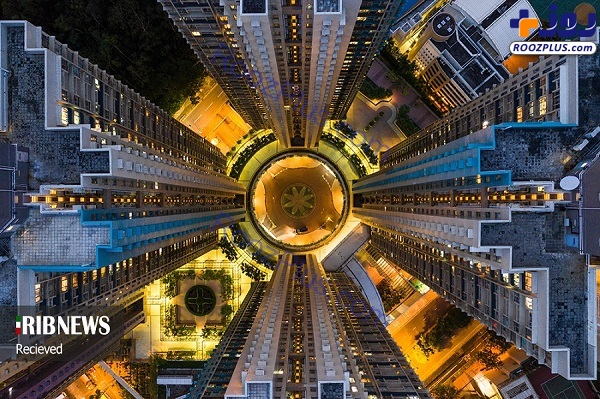 نمای شهر هنگ کنگ از آسمان +عکس