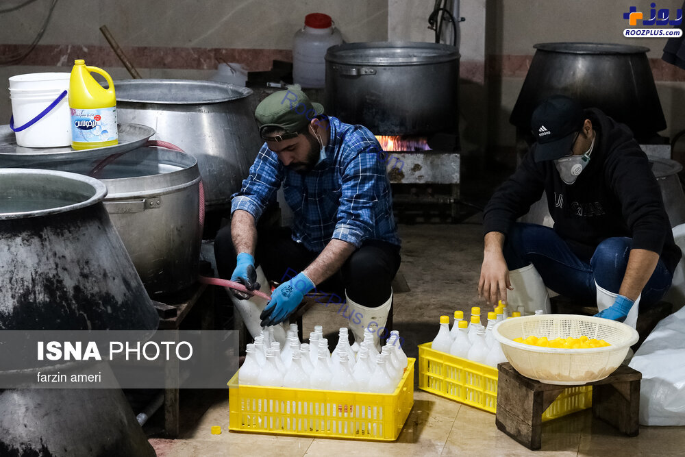 عکس/تولید مواد ضدعفونی در مازندران