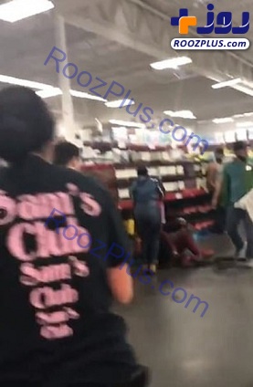 درگیری مردم آمریکا باهم در مراکز خرید در پی شیوع کرونا +عکس