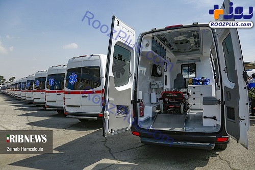 تحویل آمبولانس های پیشرفته به وزارت بهداشت +عکس