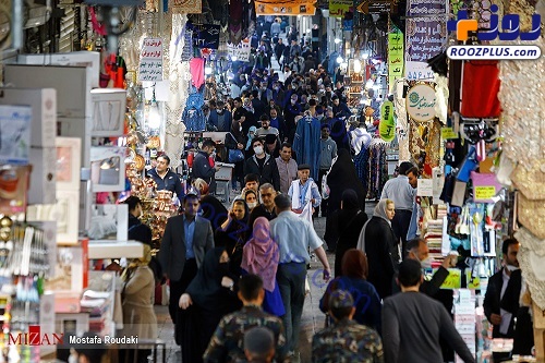 تجمع و شلوغی بازار تهران زیر سایه سنگین کرونا +عکس