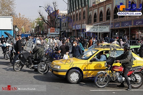 تجمع و شلوغی بازار تهران زیر سایه سنگین کرونا +عکس