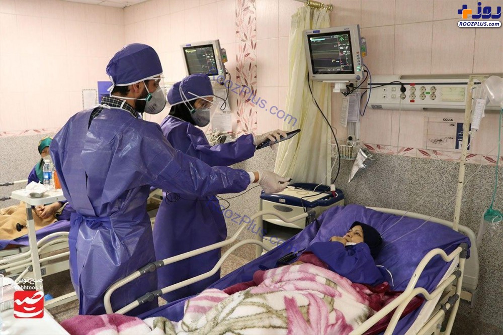 عکس/بیماران کرونایی بخش CCU بیمارستان دکتر شریعتی مشهد