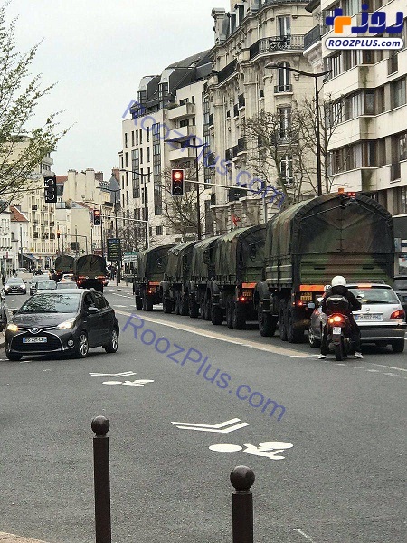 عکس/حضور نیروهای نظامی در خیابان‌های فرانسه