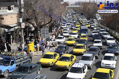 خیابان های شلوغ تبریز +عکس