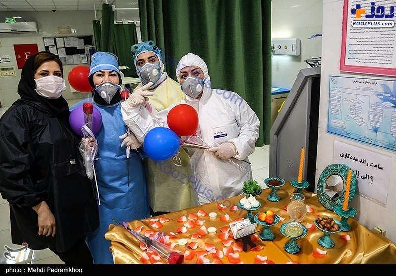سفره هفت سین در بیمارستان رازی شهر اهواز +عکس