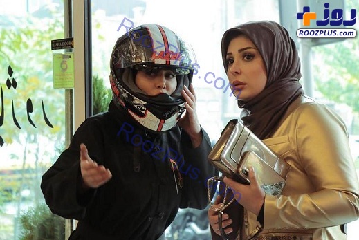 موتورسواری سحر قریشی در خیابان های تهران +عکس
