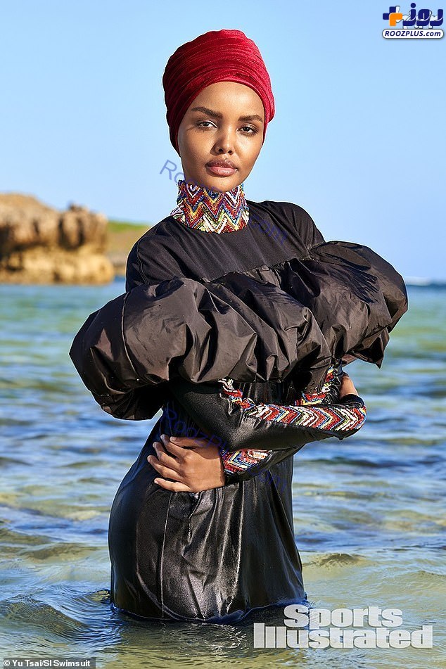 اولین مدل محجبه در تبلیغات لباس شنای اسلامی! +عکس