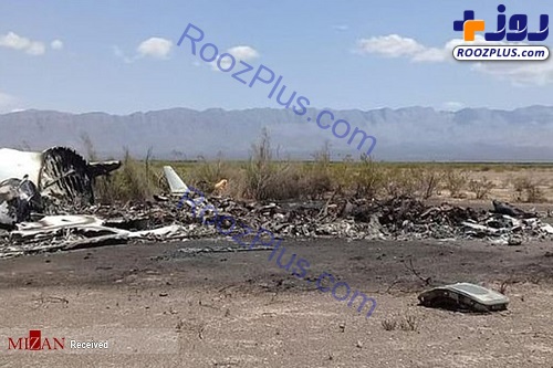 سقوط هواپیمای مسافربری در مکزیک +عکس