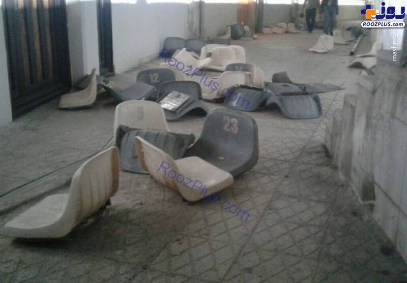 خسارت‌ هواداران سپاهان به ورزشگاه آزادی+عکس