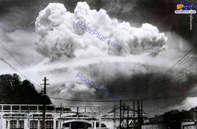 تصویری کمیاب از انفجار بمب اتم در ناکازاکی +عکس