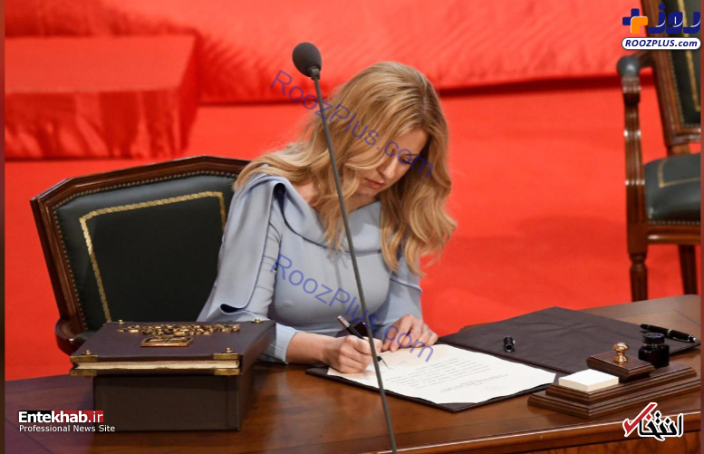 سوگند خوردن اولین رئیس جمهور زن در اسلواکی+تصاویر