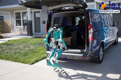 عکس/روبات دو پای فورد برای حمل و نقل پستی